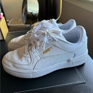 Puma Women’s White CA Pro Classic Sneakers, size 10